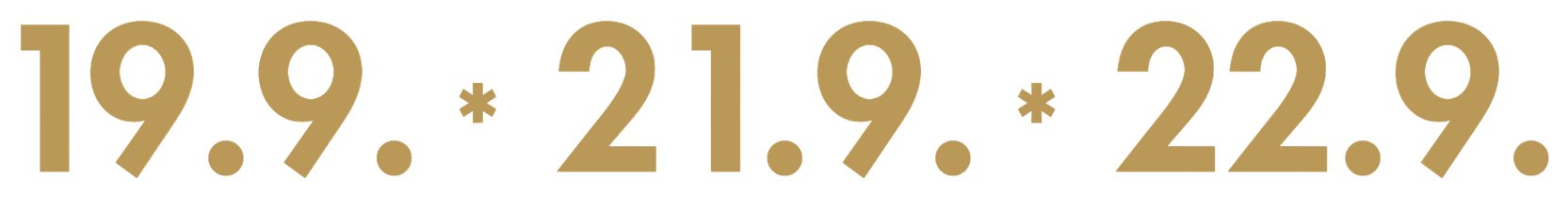 19.9. · 21.9. · 22.9.